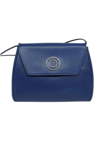 Céline Pre-owned, Dame, Blå, ONE SIZE, Uld, Pre-owned Laeder celine-tasker