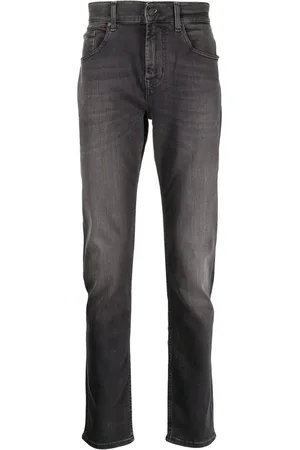 7 for all Mankind Jeans, Herre, Sort, W33, Bomuld, Sort Bomuld Jeans