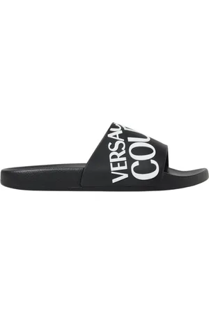 VERSACE Sko, Herre, Sort, 40 EU, Luksuriøse hvide sandaler til mænd
