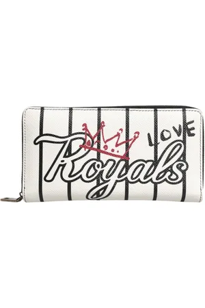 Dolce & Gabbana Tilbehør, Herre, Hvid, ONE SIZE, Læder, Crown Royals Læder Lynlås Pung
