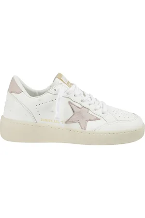 Golden Goose Sko, Dame, Hvid, 38 EU, Læder, Hvide Læder Høje Sneakers