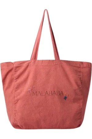 MALABABA Taske, Dame, Rød, ONE SIZE, Bomuld, Den xl broderede taske