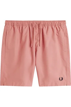 Fred Perry Badetøj, Herre, Lyserød, M, Polyester, Riviera Badeshorts