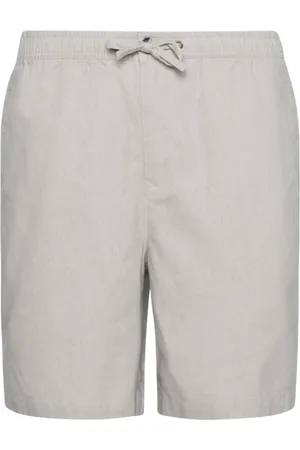 Barbour Shorts, Herre, Grå, XL, Bomuld, Bomuld Linned Afslappede Shorts Mist