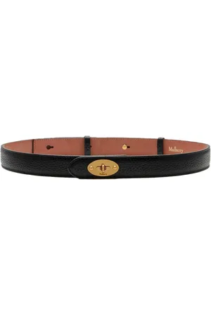 MULBERRY Tilbehør, Dame, Sort, 3XS, Læder, Tyndt bælte i sort læder