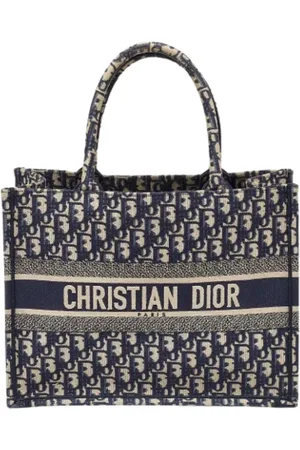 Dior Pre-owned, Dame, Blå, ONE SIZE, Tyl, Pre-owned Canvas dior-tasker