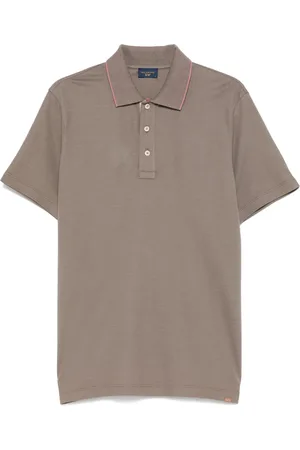 Paul & Shark Top, Herre, Brun, XL, Bomuld, Polo Shirt Made in Italy