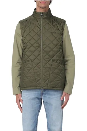 Barbour Jakke, Herre, Grøn, XL, Grøn Suit Vest Sweater til Mænd