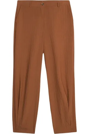 Oltre Bukser, Dame, Brun, 4XL, Bomuld, Palazzo-bukser lavet af flydende stof