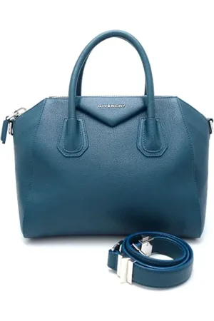 Givenchy Pre-owned, Dame, Blå, ONE SIZE, Uld, Pre-owned Laeder hndtasker