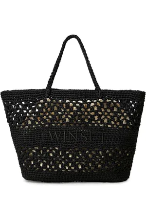 Twin-Set Taske, Dame, Sort, ONE SIZE, Uld, Sorte tasker til stilfuldt look