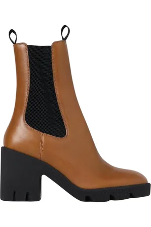 Burberry Sko, Dame, Brun, 36 EU, Læder, Læder Mid Heel Ankelstøvler