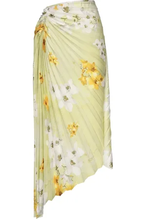 Pinko Nederdel, Dame, Flerfarvet, M, Duchesse Fabric Midi Nederdele