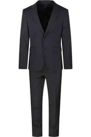Biagio Santaniello Jakkesæt, Herre, Grå, 2XL, Uld, Antracite Suits til Mænd