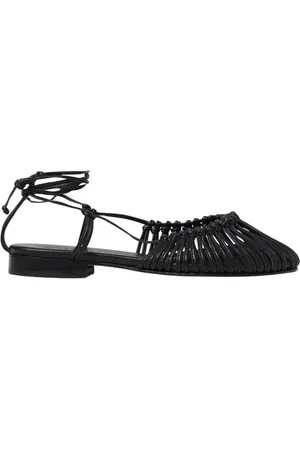Hereu Sko, Dame, Sort, 38 EU, Sort Knotted Ballet Flats