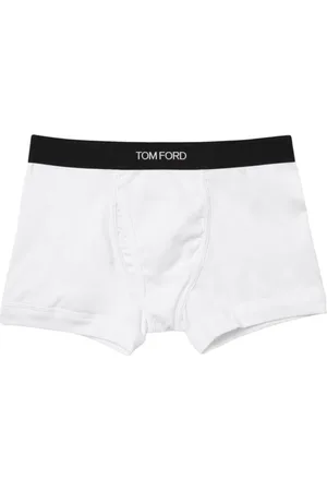 Tom Ford Undertøj, Herre, Hvid, L, Uld, Luksus Grønne Boxershorts