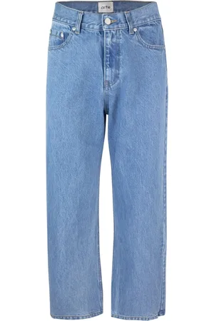 Arte Antwerp Jeans, Herre, Blå, W34, Denim, Blå Denim Jeans med Broderi