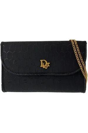 Dior Pre-owned, Dame, Blå, ONE SIZE, Uld, Pre-owned Canvas dior-tasker