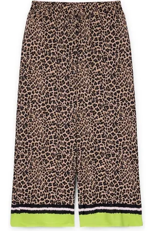 Fiorella rubino Bukser, Dame, Brun, L, Polyester, Shorts med makula-print