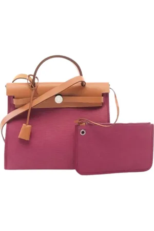 Hermès Pre-owned, Dame, Lyserød, ONE SIZE, Bomuld, Pre-owned Bomuld hndtasker