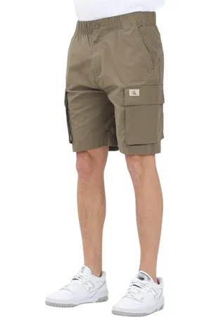 Calvin Klein Shorts, Herre, Grøn, W36, Uld, Grønne Cargo Shorts til Mænd