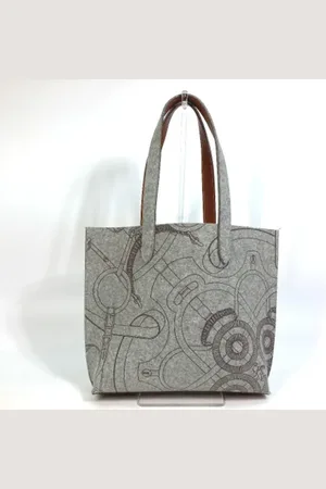 Hermès Pre-owned, Dame, Grå, ONE SIZE, Uld, Pre-owned Laeder skuldertasker