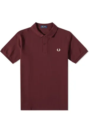 Fred Perry Top, Herre, Rød, XL, Bomuld, Slim Fit Plain Polo Uniform