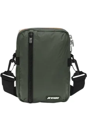K-Way Taske, Herre, Grøn, ONE SIZE, Uld, Vandtæt Crossbody Taske med Forstærket Stof