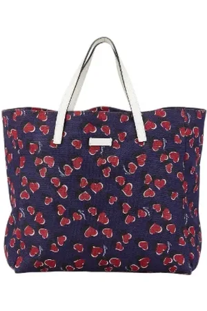 Gucci Pre-owned, Dame, Flerfarvet, ONE SIZE, Tyl, Pre-owned Canvas gucci-tasker