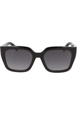 Dior Tilbehør, unisex, Sort, ONE SIZE, Firkantet Ramme Solbriller Trendy Model