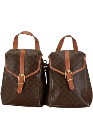 Céline Pre-owned, Dame, Brun, ONE SIZE, Pre-owned Canvas rygsaekke