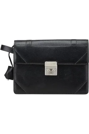 Givenchy Pre-owned, Dame, Sort, ONE SIZE, Tyl, Pre-owned Laeder clutches