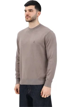Armani Exchange Strik, Herre, , M, Brun Crew Neck Sweater