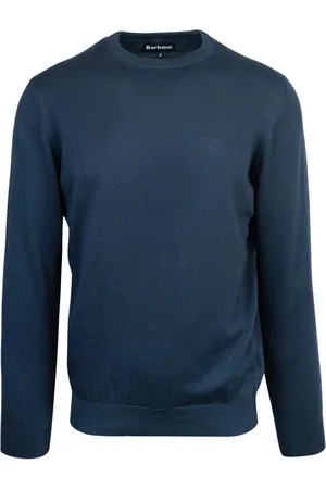 Barbour Strik, Herre, Blå, XL, Bomuld, Skræddersyet Bomuld Sweatshirts Hættetrøjer