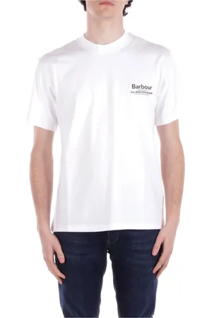 Barbour Top, Herre, Hvid, L, Bomuld, Hvide T-shirts og Polos med Logo