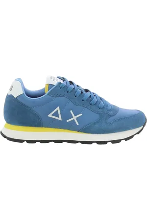 sun68 Sko, Herre, Blå, 46 EU, Læder, Lyseblå Solid Sneakers