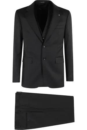 TAGLIATORE Jakkesæt, Herre, Sort, XL, Uld, Napoli Kostume + REN Uldfracke
