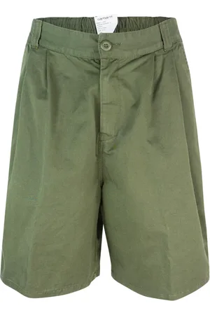 Carhartt Shorts, Herre, Grøn, L, Bomuld, Grøn Twill Shorts Løstsiddende