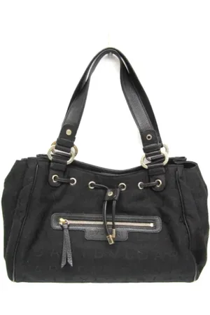 Bvlgari Pre-owned, Dame, Sort, ONE SIZE, Tyl, Pre-owned canvas håndtasker
