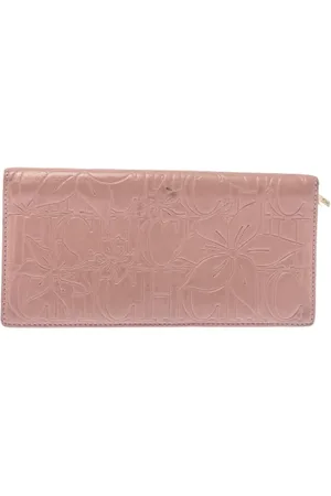 Carolina Herrera Pre-owned, Dame, Lyserød, ONE SIZE, Tyl, Pre-owned Laeder punge