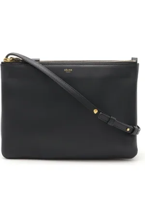Céline Pre-owned, Dame, Blå, ONE SIZE, Uld, Pre-owned Laeder celine-tasker