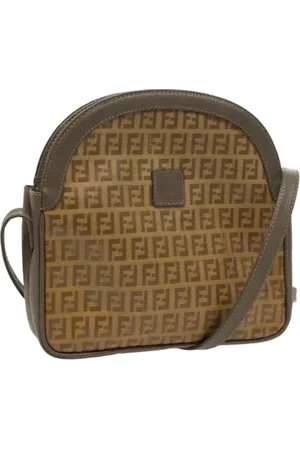 Fendi Pre-owned, Dame, , ONE SIZE, Uld, Pre-owned Canvas skuldertasker