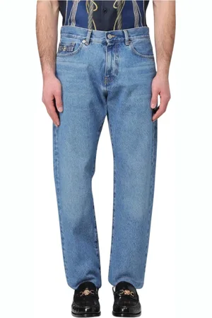 VERSACE Jeans, Herre, Blå, W30, Bomuld, Klassisk Pasform Blå Jeans