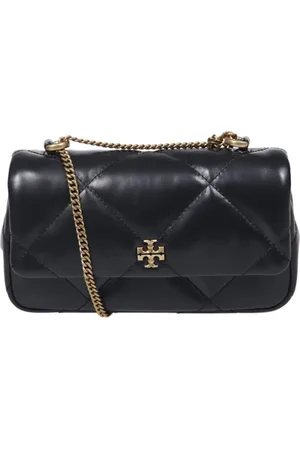 Tory Burch Taske, Dame, Sort, ONE SIZE, Uld, Diamant Quilt Mini Flap Taske