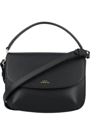 A.P.C. Taske, Dame, Sort, ONE SIZE, Uld, Sort læder skuldertaske