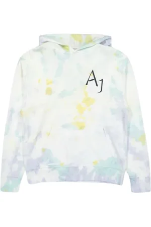 Jordan Sweathshirts & Hoodies, Herre, Flerfarvet, S, Bomuld, Hoodie med Tie and Dye Effekt