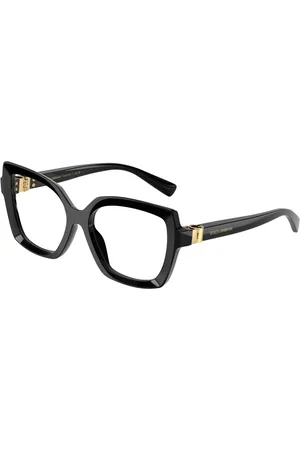 Dolce & Gabbana Tilbehør, Dame, Sort, 53 MM, Uld, Stilfulde Briller Dg3413 i Sort