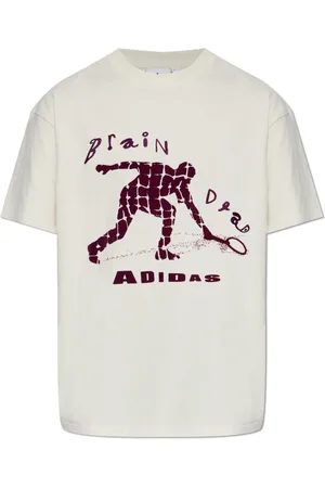 adidas Top, unisex, Hvid, M, Bomuld, adidas x Brain Dead