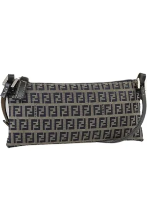 Fendi Pre-owned, Dame, Blå, ONE SIZE, Uld, Pre-owned Canvas fendi-tasker