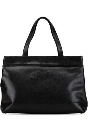 CHANEL Pre-owned, Dame, Sort, ONE SIZE, Tyl, Pre-owned Laeder totes